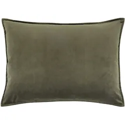 Chic Antique Aix Kissebezug Velour 70x50cm, 50x70 cm, oliv