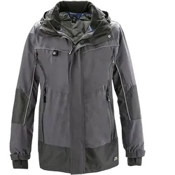 Wetterschutzjacke "PHILLY" - S - grau/schwarz