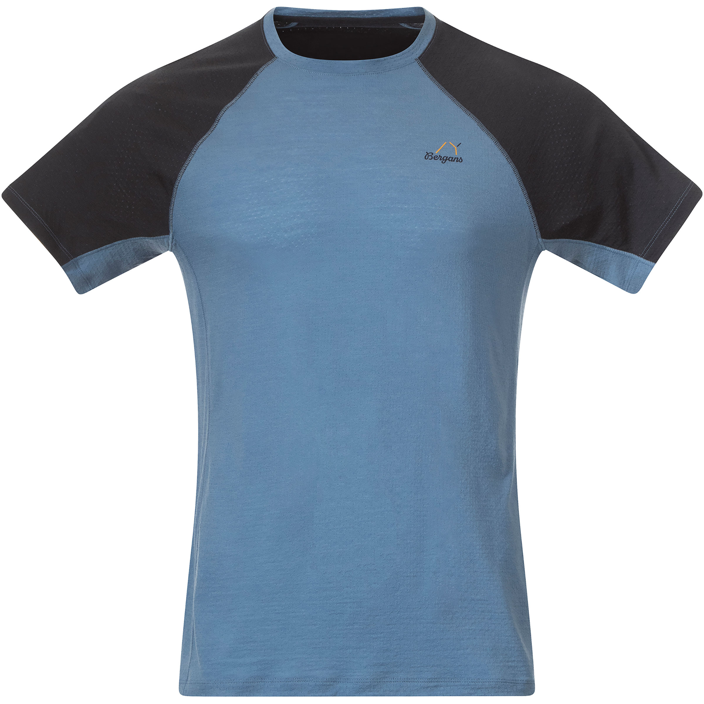 Bergans Y LightLine Merino Herren T-Shirts blau Größe L Trekking Hautfreundlich Merinowolle