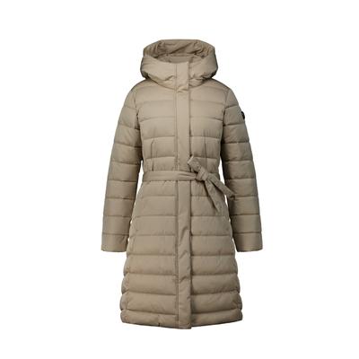 Langmantel LUHTA "Luhta Mantel Gylleby", Damen, Gr. 42, beige (kitt), Stoff, 100% Polyester, normal, Mäntel