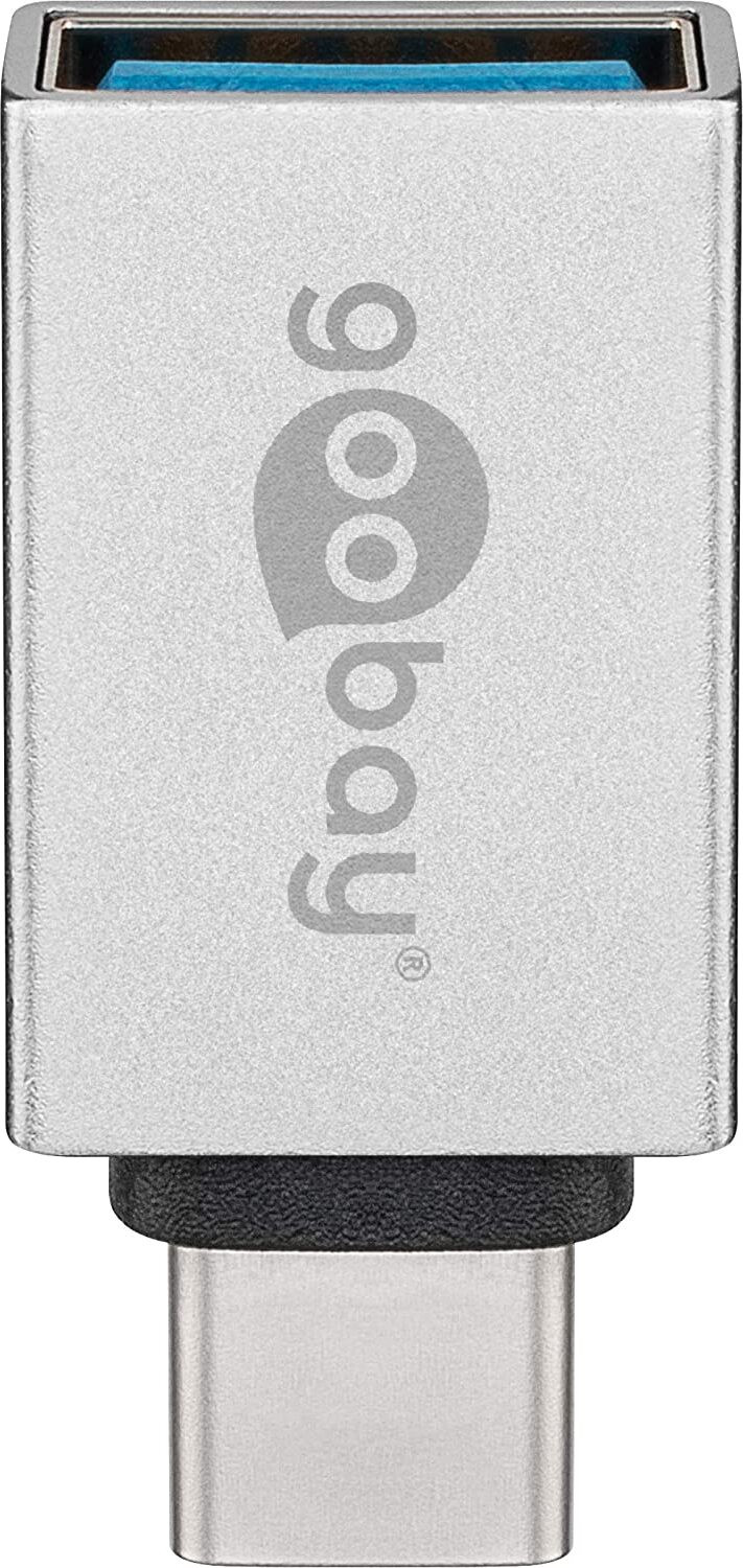 Goobay USB-C/USB-A OTG Super Speed Adapter 3.0, zilver