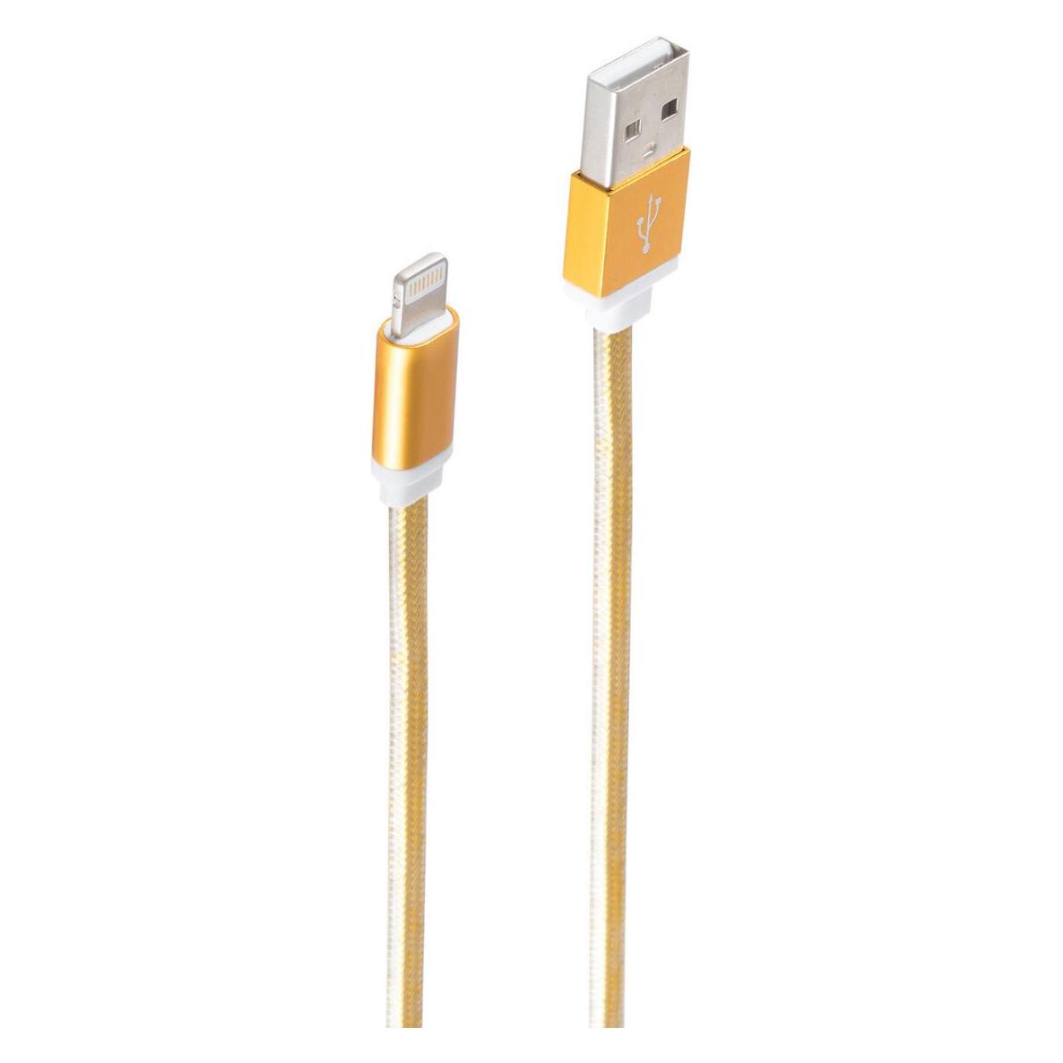 Shiverpeaks BS14-50046 Lightning-Kabel 0,9 m Gold (0.90 m, USB 2.0) (BS14-50046)