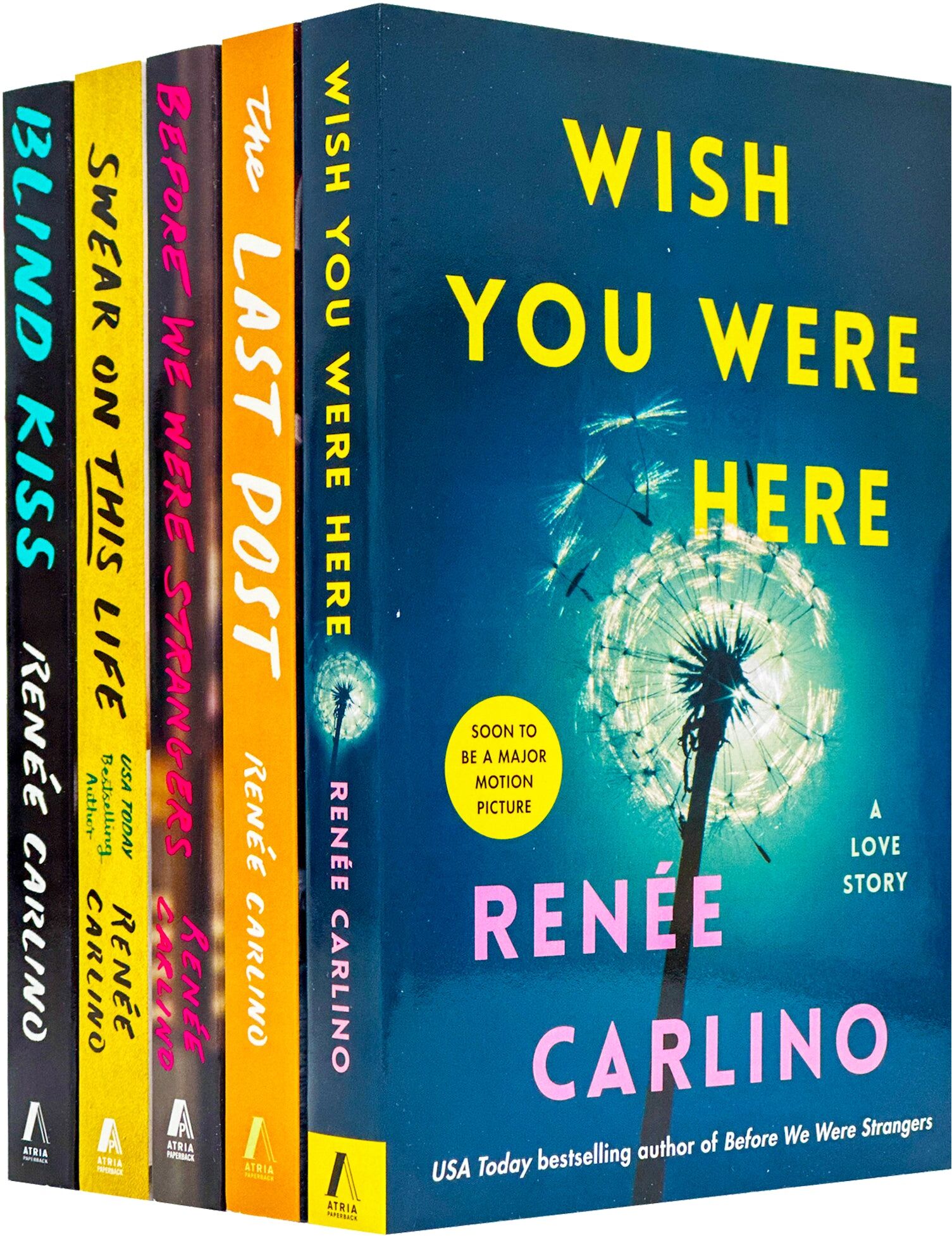 Simon & Schuster Renee Carlino 5 Books Collection Set (The Last Post, Before We Were Strangers, Swear On This Life, Blind Kiss & Wish You Were Here)