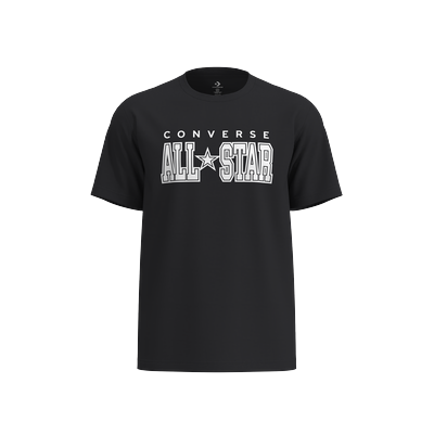 T-Shirt CONVERSE "CONVERSE ARCH ALL STAR TEE", Herren, Gr. XL, converse schwarz, Obermaterial: 80% Baumwolle, 20% Polyester, normal, Rundhals, Shirts T-Shirt, Kurzarm, mit Rundhalsausschnitt, aus Baumwolle und Polyester