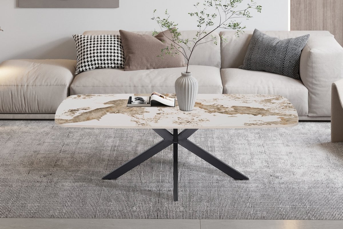Salontafel Apollo Deens Ovaal Glanzend Steen Pandora Rousseau