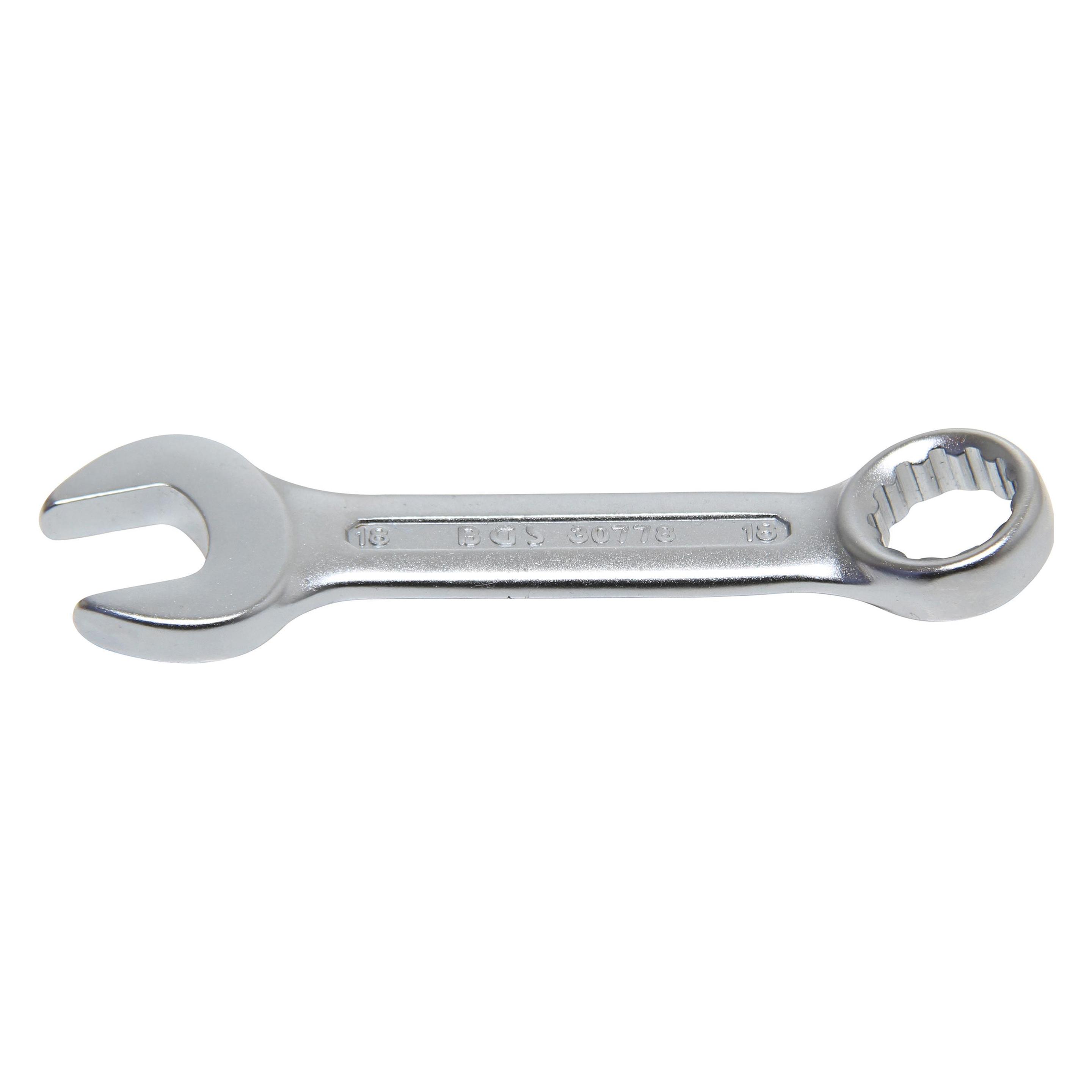 BGS Maul-Ringschlüssel, extra kurz SW 18 mm (18 mm) (30778)
