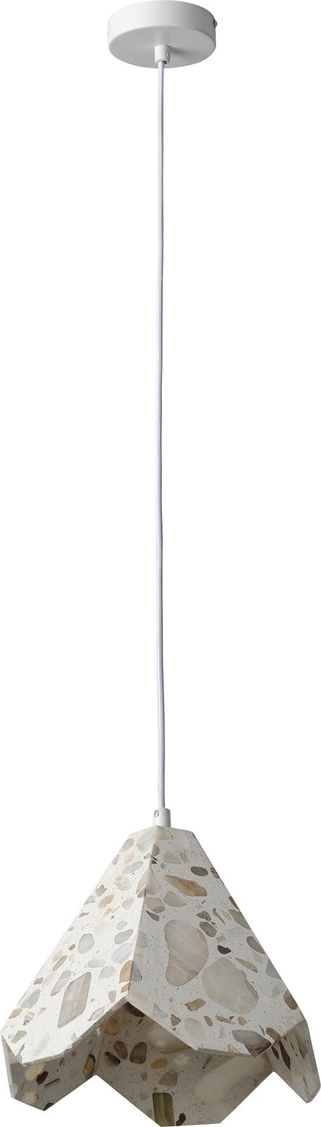 Osram Decor Gleam hanglamp Flower, wit terrazzo, E27