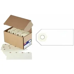 Agipa Gep„ckanh„nger, 80 x 38 mm, neutral, ohne Draht, Reisezubehör, Beige