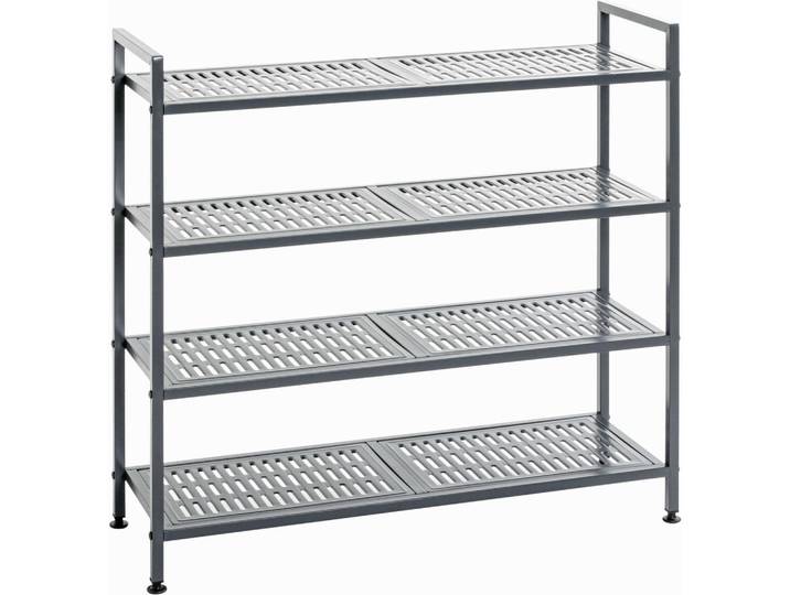 Schuhregal, Anthrazit, Metall, 73x72x25 cm, Garderobe, Schuhaufbewahrung, Schuhregale