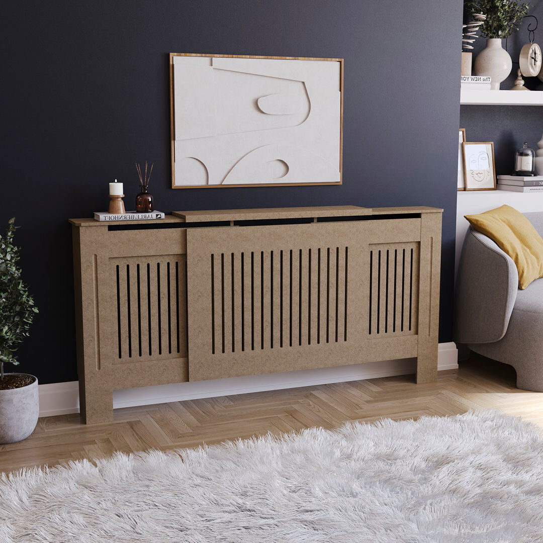 Ebern Designs Adjustable Radiator Cover 82cm H X 204cm W X 20.5cm D