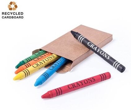 Boîte personnalisable de crayons de cire Pichi carton recyclé