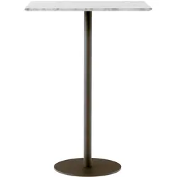 &Tradition In Between SK21 Stehtisch, höhe 102 cm, bronzed / bianco carrara