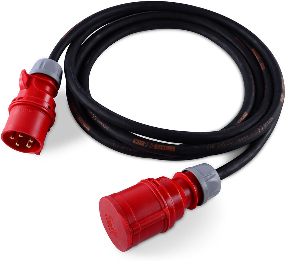 Riggatec Cee-Verlängerungsleitung 32a 5m 5x6mm² Ip44