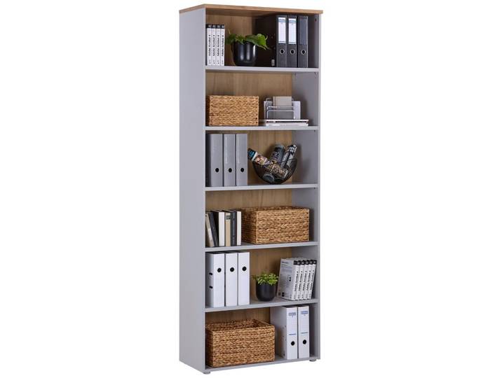 Aktenregal Kontor K2 Eiche Dekor Grau B: 80 cm