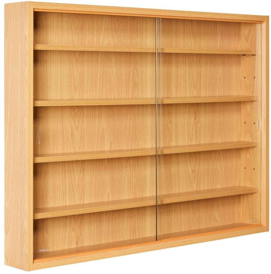 Pharao24.de Sammler Wandvitrine in Buchefarben 80 cm breit