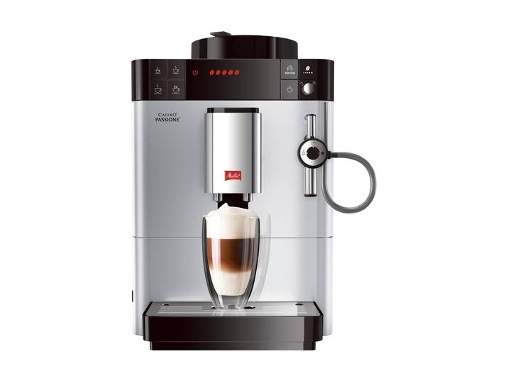 MELITTA Kaffeevollautomat Caffeo Passione OT , Energieeffizienz: B, silber (silberfarben), Kaffeevollautomaten, Kaffeevollautomat