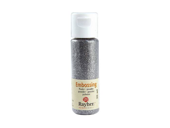 Rayher Embossing-Puder Brillantsilber 20 ml
