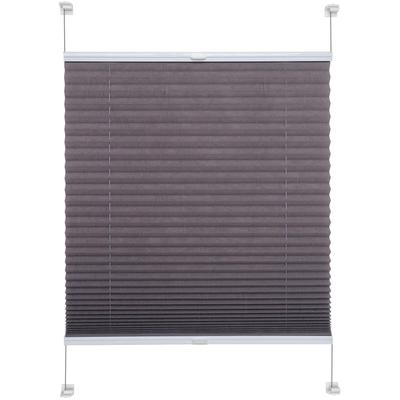 Plissee LIEDECO "Pastell" Gr. 5, grau, B:80cm H:150cm, Obermaterial: 100% Polyester, Plissees, Klemmfix-Plissee, Pastell