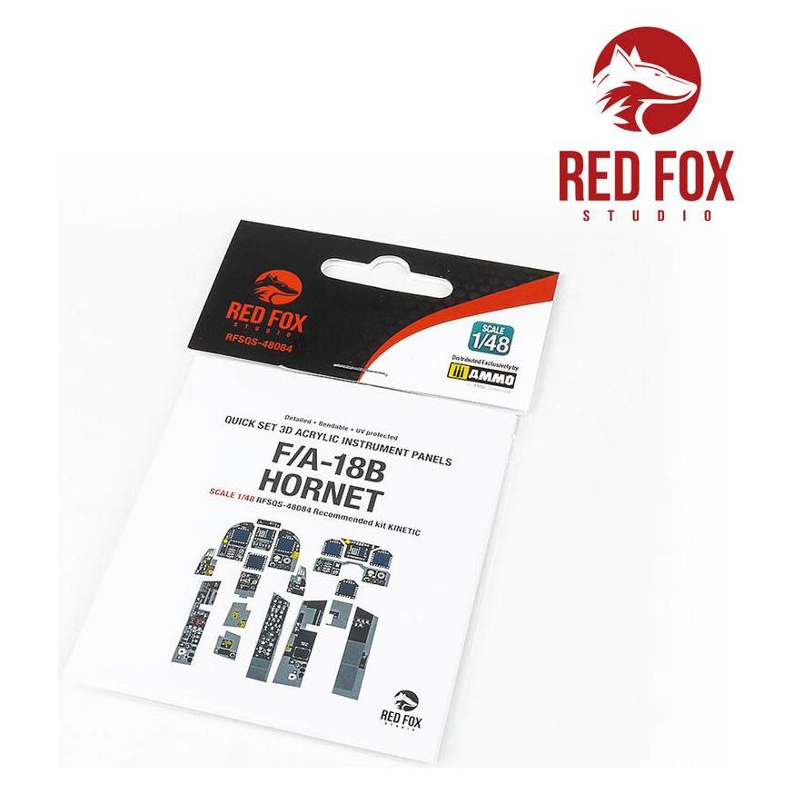 Red Fox 1/48 F/A-18B Hornet (for Kinetic kit) (RFSQS-48084)