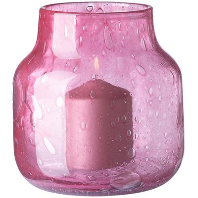Dekovase FINK "SOLEA", pink (fuchsia), B:19cm H:19cm T:19cm Ø:19cm, Glas, Vasen