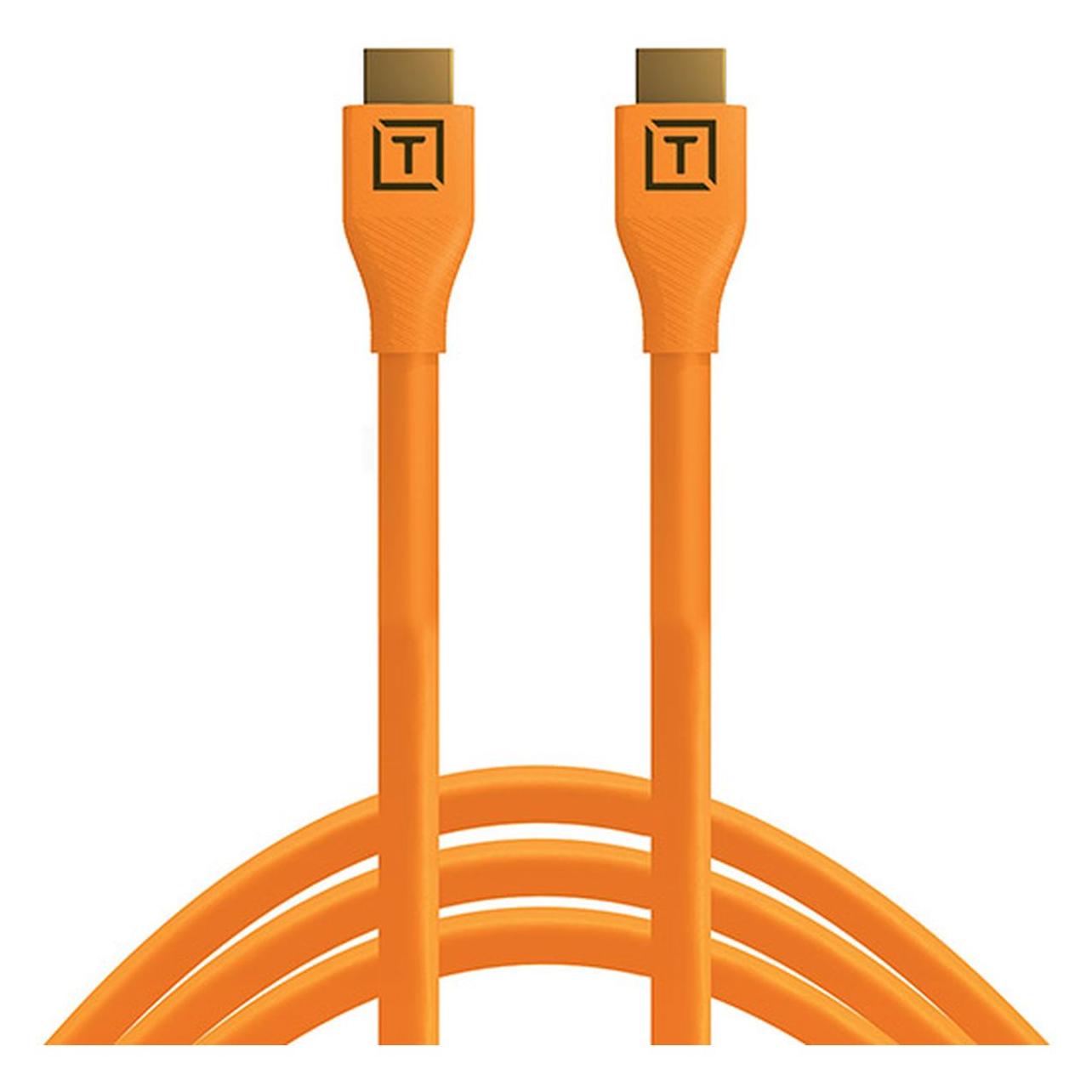 Tether Tools TetherPro HDMI 2.0 zu HDMI 2.0, 4.6 m Orange (4.60 m) (H2A15-ORG)