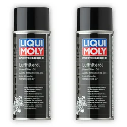2x Motorbike Luftfilteröl Spray LIQUI MOLY 1604 Motorrad Luftfilter Filter Öl 400ml