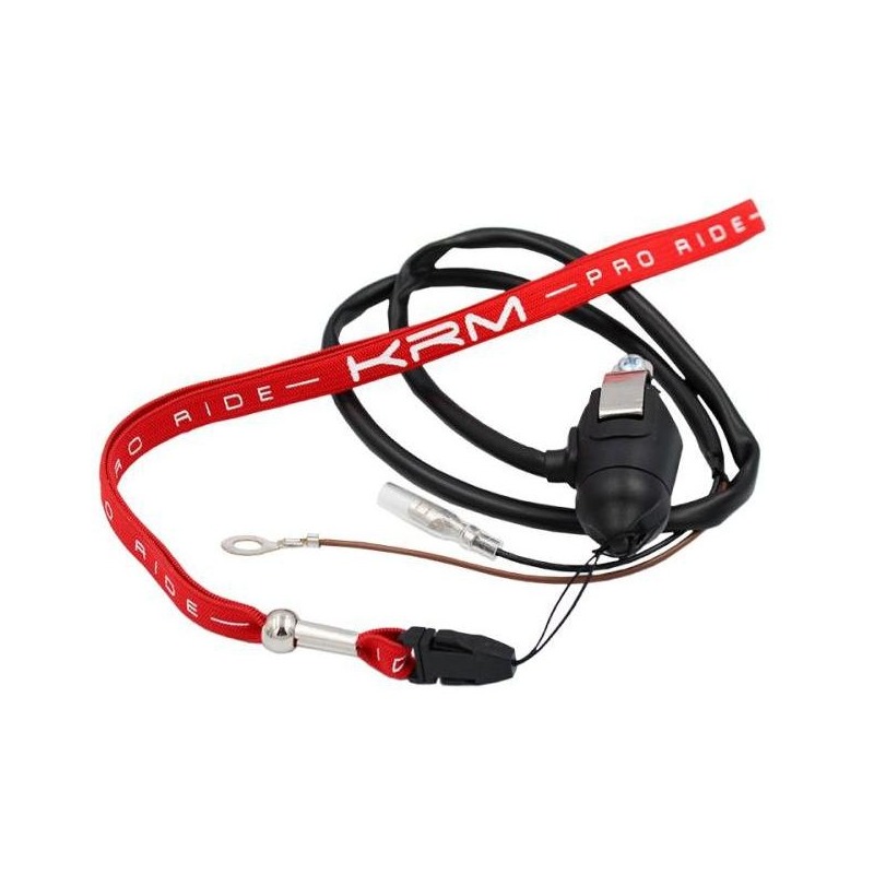 Coupe circuit KRM Pro Ride aimanté rouge