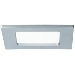 Paulmann LED Einbauleuchte QUALITY PREMIUM PANEL LED, eckig, IP44, 1x6W, 4000K, 230V, 115x115mm, Chrom matt PAUL-92076
