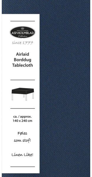 ASP-Holmblad Foldedug, Airlaid, 140x240 Cm, Mørkeblå