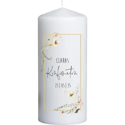 Konfirmationskerze individuell selbst gestalten