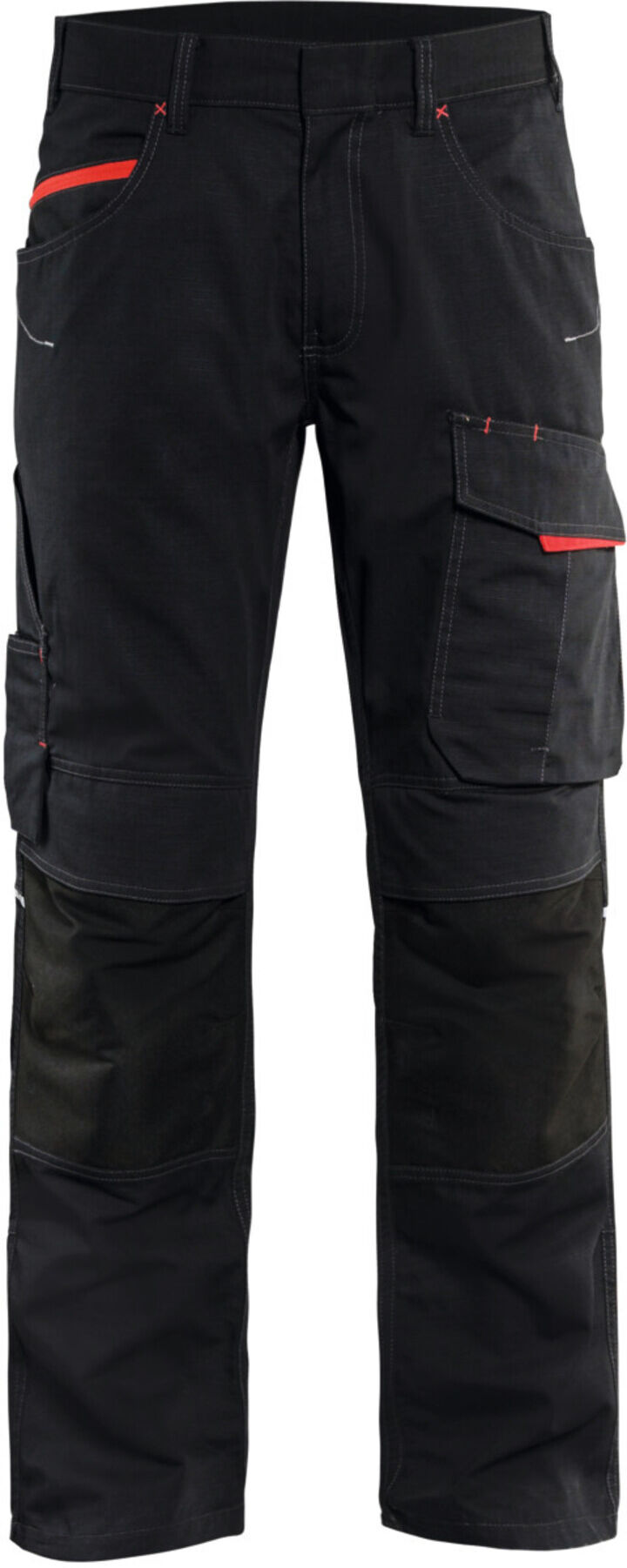 Blakläder Service Bundhose Service Plus, schwarz / rot, Konfektionsgröße 98 Grammatur 250 (149513309956D98)