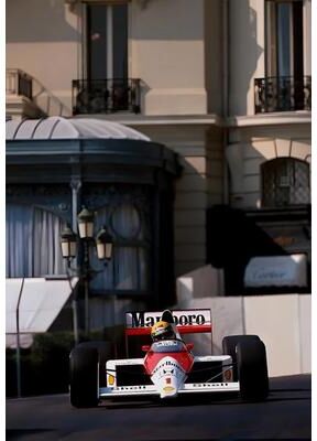 Inspired Finds Premium Monaco F1 Racing Canvas Print Wall Art For Motorsport Fans, Formula 1 Wall Art With Dynamic Car Photography legacy 19.69x27.56in Unframed