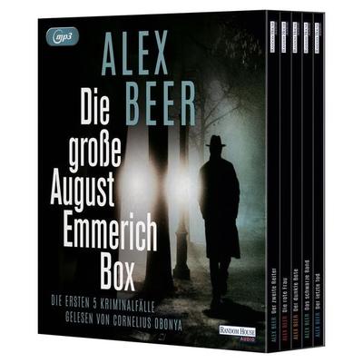 Die große August Emmerich Box - Der zweite Reiter - Die rote Frau - Der dunkle Bote - Das schwarze Band - Der letzte Tod - Alex Beer, Audio,
