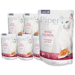 DOLINA NOTECI Piper für Katzen mit Lachs Beutel 10x100g