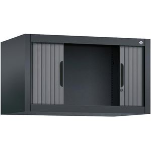 CP-Möbel Aufsatzschrank Omnispace, anthrazit, abschließbar, mit Rollladen, Metall, 80 x 45 x 42cm