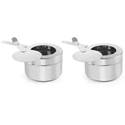 HENDI Behälter für Chafing Dish-Brennpaste - 2 Stk., 2 Stk., ⌀90x(H)60mm