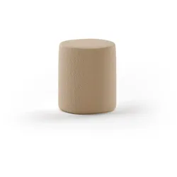 POLSTERHOCKER Karlotta Bouclé Stoff braun Schlafzimmer