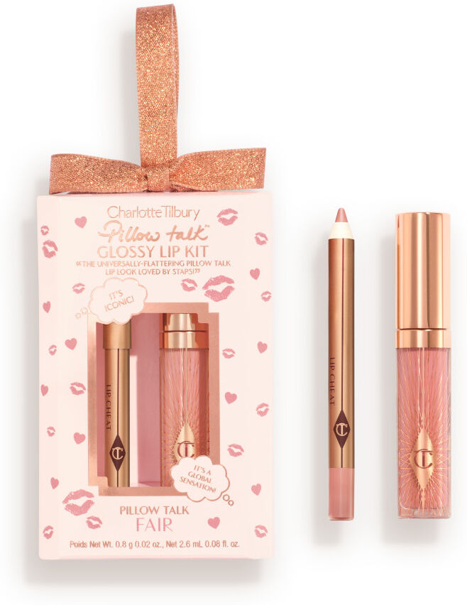 Pillow Talk Glossy Lip Kit - Pillow Talk Fair Charlotte Tilbury 5735 Pillow Talk Glossy Lip Kit Size: