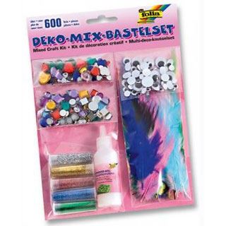 folia Dekoartikel mehrfarbig Mix-Set