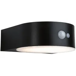 Paulmann Solar LED Außenwandleuchte EILEEN PIR, IP44, mit PIR-Sensor, Li-Ion Akku, 8 Meter, schwarz, 2 Modi, 5.5W 3000K 400lm PAUL-94570