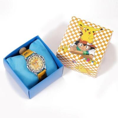 Quick Pick Pro Pikachu Kids Anime Cartoon Wristwatch Gift Box Cute Anime Timepiece Pikachu Kids Anime Cartoon Wristwatch Gift Box Cute Anime Timepiece
