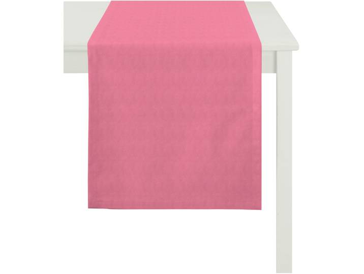 Tischläufer APELT 3944 UNI BASIC , rosa, B:48cm L:150cm, Baumwolle, Tischdecken, Tischläufer