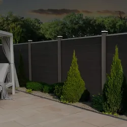 HOME DELUXE Pfostenabdeckung mit Solar LED Beleuchtung CALLUX COVER - 3er Set
