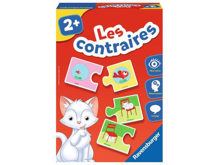Ravensburger- Jeu Educatif- Les contraires- A partir de 2 ans- 24029