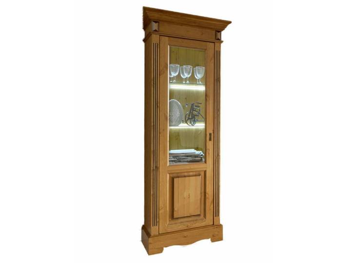 Casamia Vitrine Glas-Vitrine Standvitrine Florenz 1-türig rechts oder links Pinie Nord