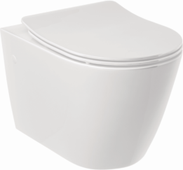 Kludi RESA R Spiralflush-Wand-WC 23WCW0243 52 cm, P-förmiger Abfluss Weiß glänzend