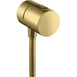 hansgrohe AXOR Uno Wandanschluss Stop mit Absperrventil, 38882950, Farbe: Brushed Brass