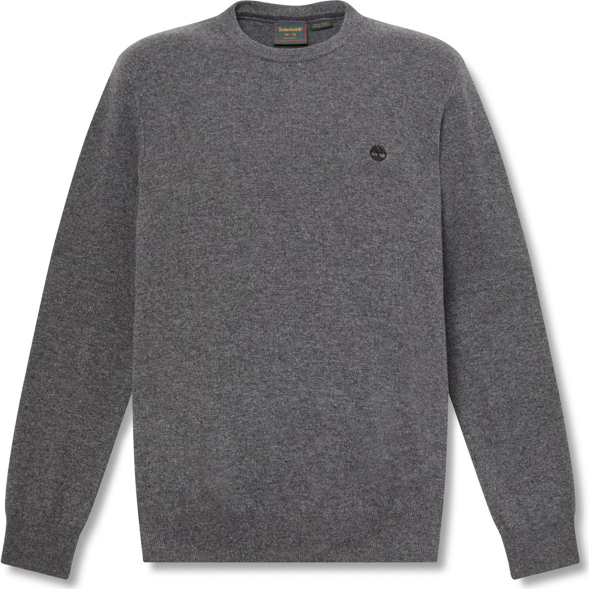 Timberland Mens Merino Crew Neck Sweater dark grey hther S TBC0YHAVU141-S