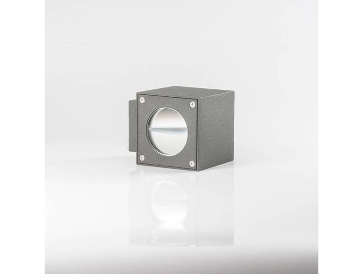 LED Außenwandleuchte Jarno Lucande, schwarz, Aluminium, Modern
