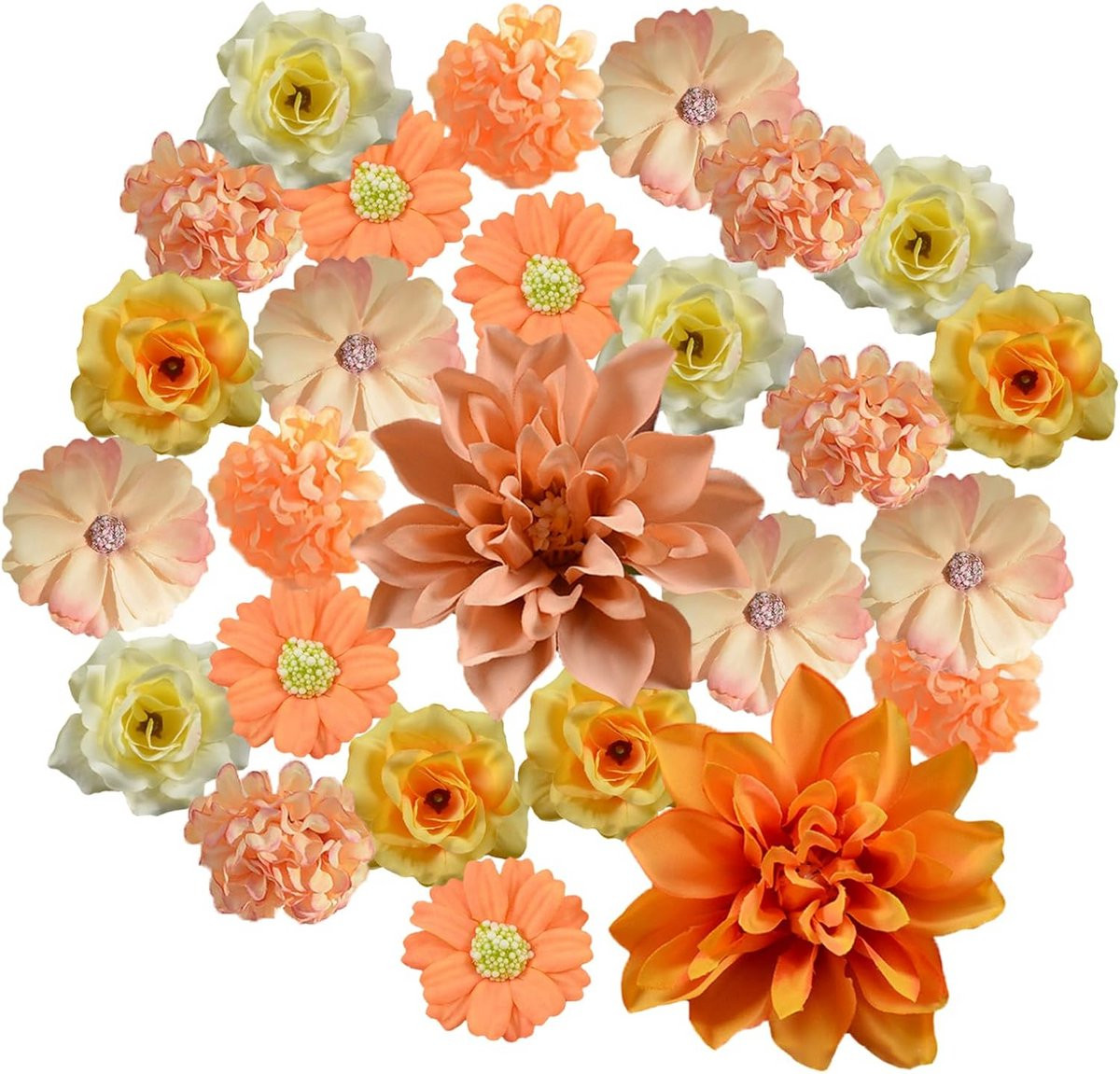 Realistische kunstbloemen gele rozen voor decoratie en DIY boeketten